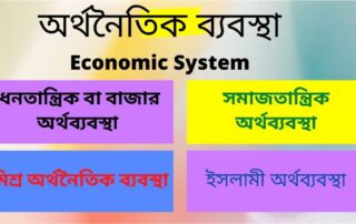 অর্থনৈতিক ব্যবস্থা