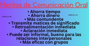 Meritos de comunicación oral
