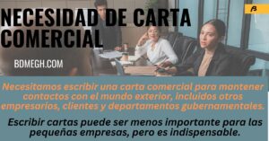 Necesidad de carta comercial